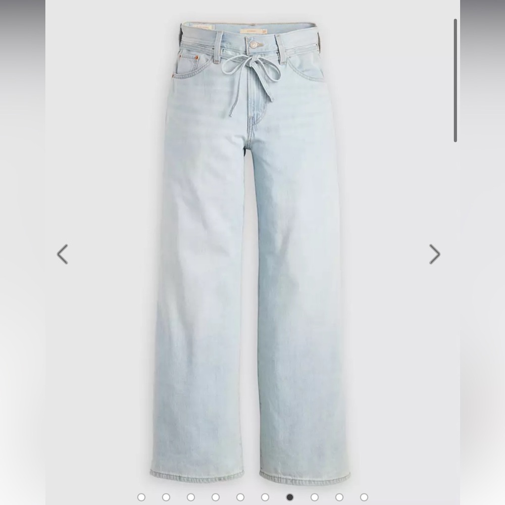 Light Blue Women's Baggy Straight Jeans
